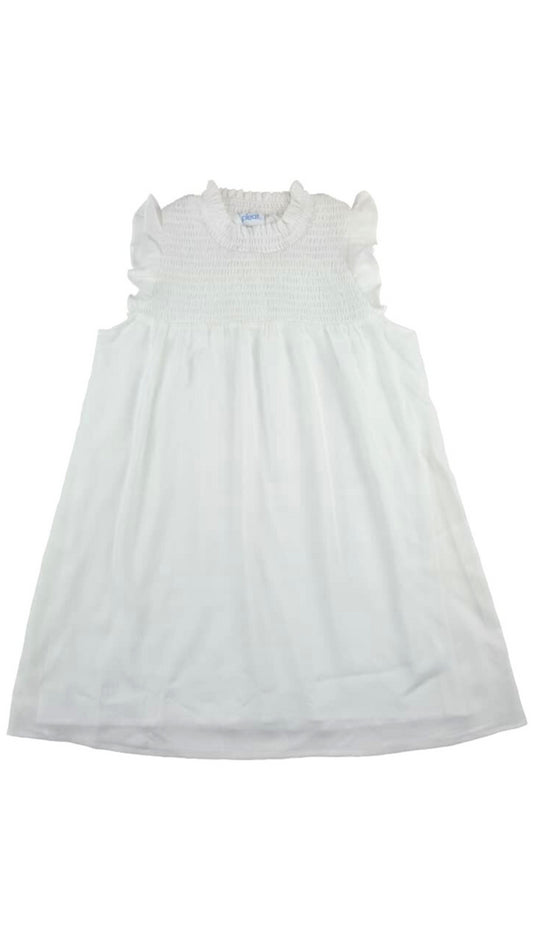 Lottie Dress Sleeveless White