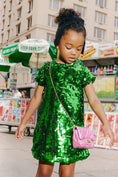 Load image into Gallery viewer, Emerald Sparkle Sequin Dress

