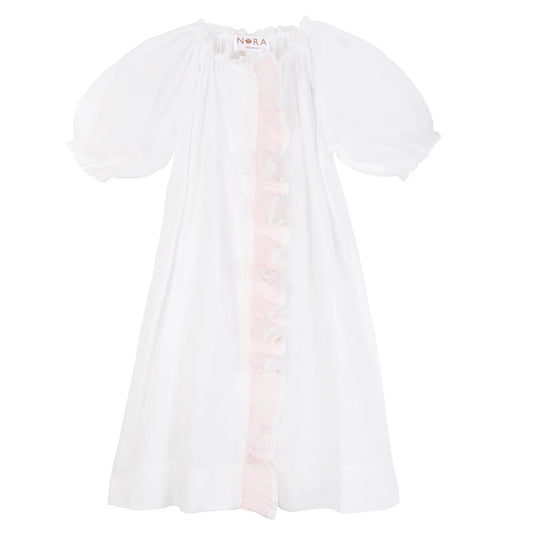Nora Layette Classic PINK RUFFLE Day Gown
