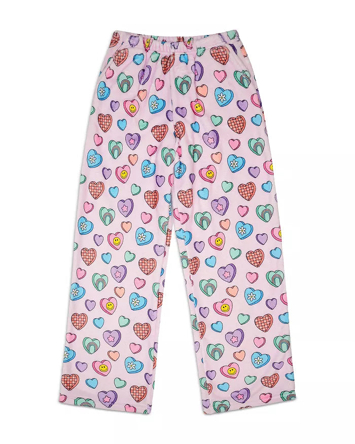 Candy Hearts Plush Pants