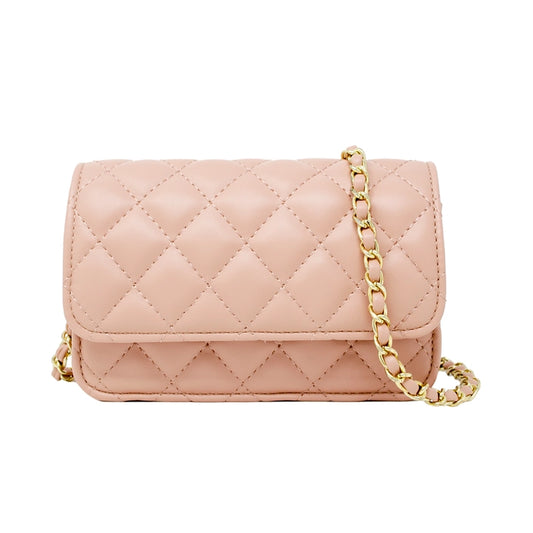 Classic Quilted HandBag/Purse- Pink