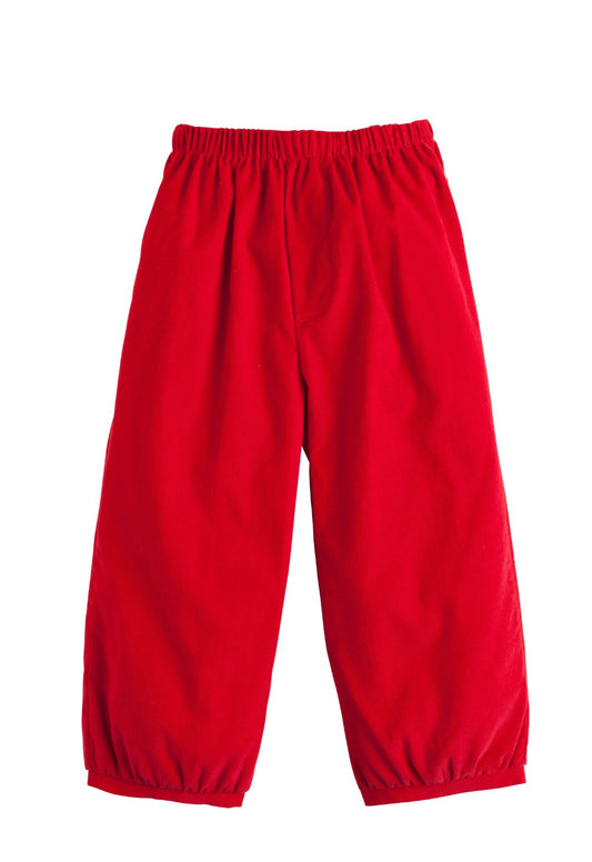 LITTLE ENGLISH BANDED PANT - RED
CORDUROY