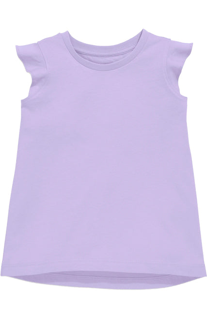 Ruffle Sleeve Shirt in Lavender