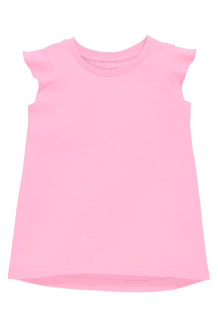 Ruffle Sleeve Shirt in Light Pink