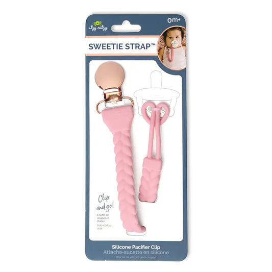 Itzy Ritzy Sweetie Strap™ Silicone One-Piece Pacifier Clips