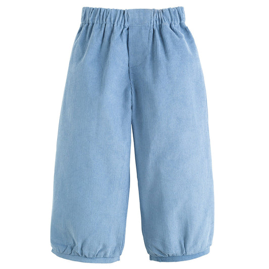 Little English Banded Pant- Stormy Blue Corduroy