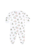 Load image into Gallery viewer, Christmas Toile Zipper Footie
