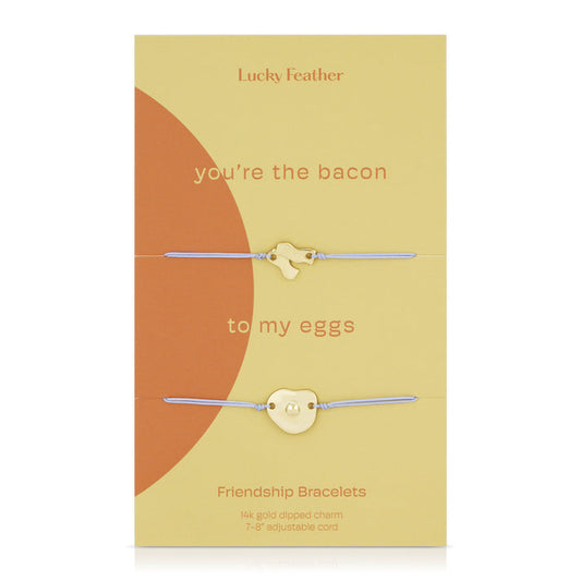 Friendship Bracelet-  Bacon to my Eggs (Bracelet Set)