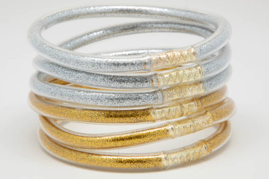 Metallic Gold & Silver Bracelets for Girls - Waterproof