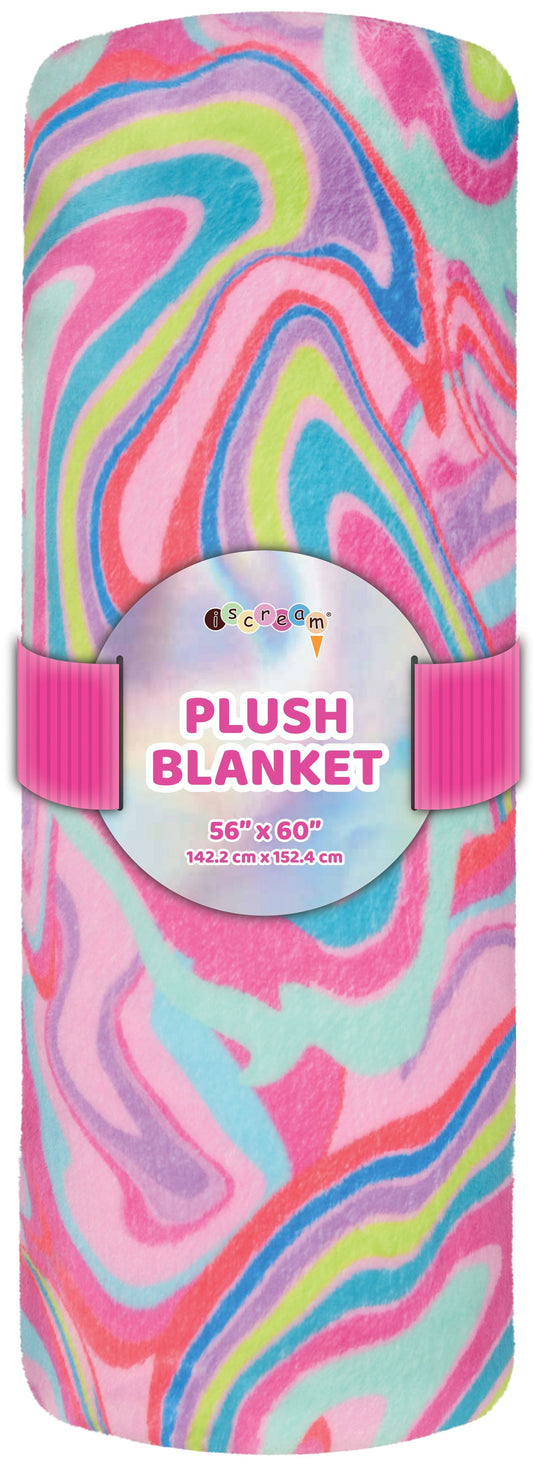 Color Swirl Plush Blanket