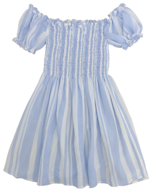 Be Elizabeth Caroline Dress, Blue Stripe
