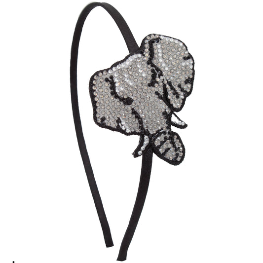 Elephant Rhinestone Patch Headband