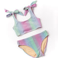 Load image into Gallery viewer, Two Piece Shimmer Bunny Tie Bikini, Pink Ombre
