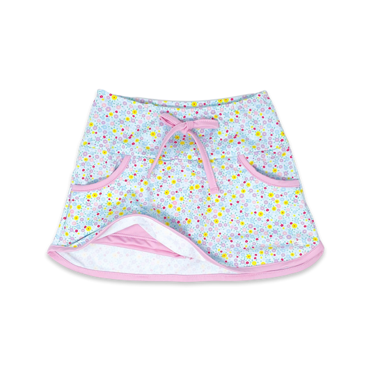 Set Athleisure Tiffany Skort - Itsy Bitsy Floral, Cotton Candy Pink