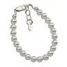 Sterling Silver Baby'S 1st Pearls Bracelet Keepsake Gift