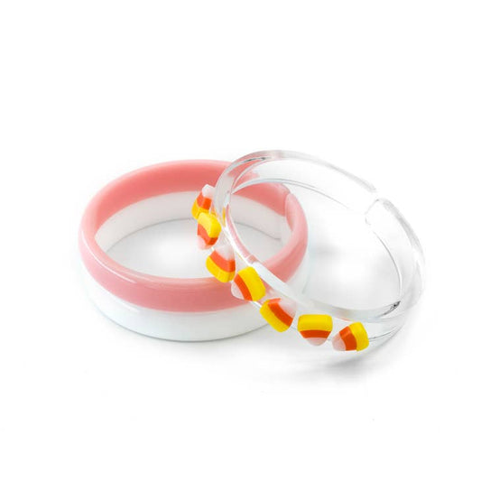 HAL23- Candy Corn Bracelet Set