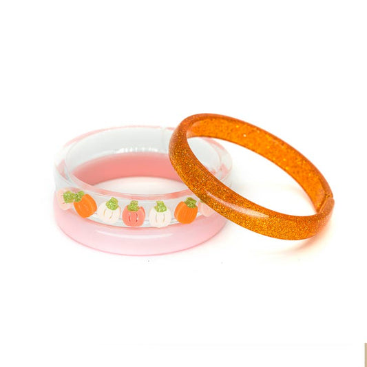 HAL23- Multi Pumpkin Orange Cream Bangle/Bracelet Set/3