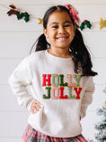 Load image into Gallery viewer, Holly Jolly Patch Christmas Sweatshirt
