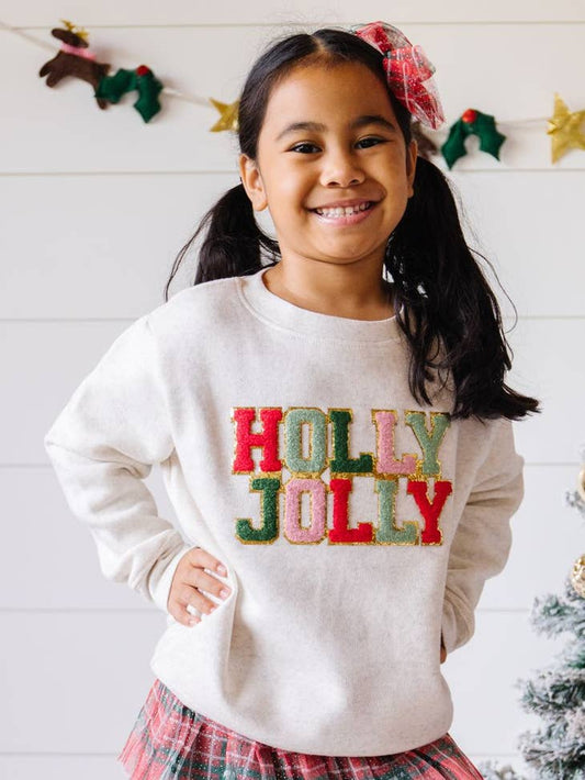 Holly Jolly Patch Christmas Sweatshirt