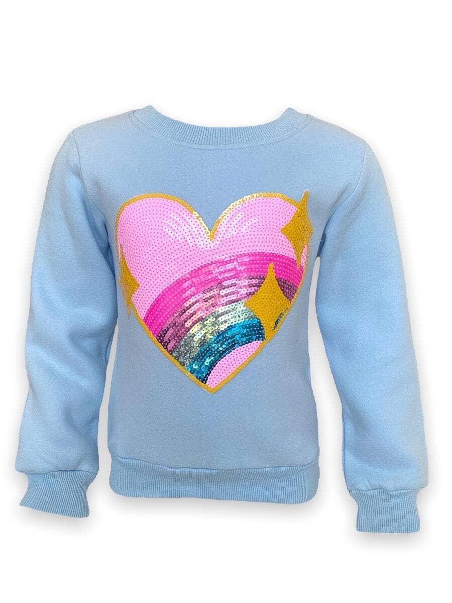Rainbow Sparkle Heart Sweatshirt (Rainbow-Sparkle-Heart-Sweatshirt)