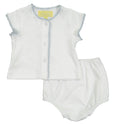 Load image into Gallery viewer, Pixie Lily Jersey Crib Set Blue

