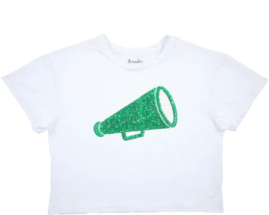 Green Sequin Megaphone Shirt