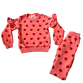 Load image into Gallery viewer, Strawberry Ruffle Joggers Set
